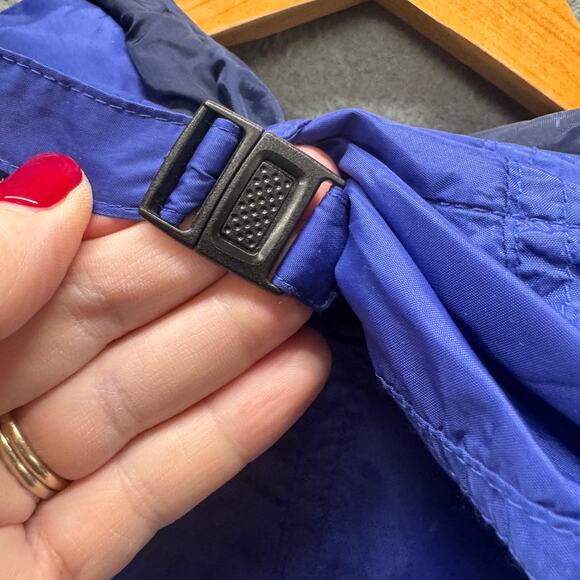 Eddie Bauer Jacket Mens XXL Blue EBTEK Nylon Roll Up Hood Outdoor Vintage - Picture 8 of 8